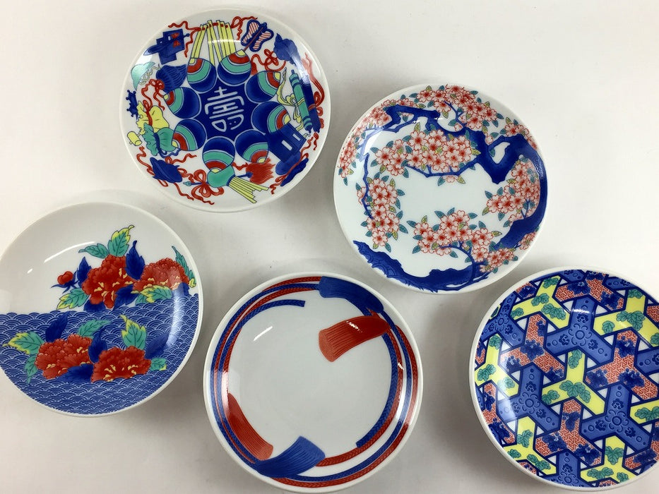 【12月中旬入荷予定】色鍋島小皿　5柄　11.5cm　肥前有田焼【1枚価格】(j.R)