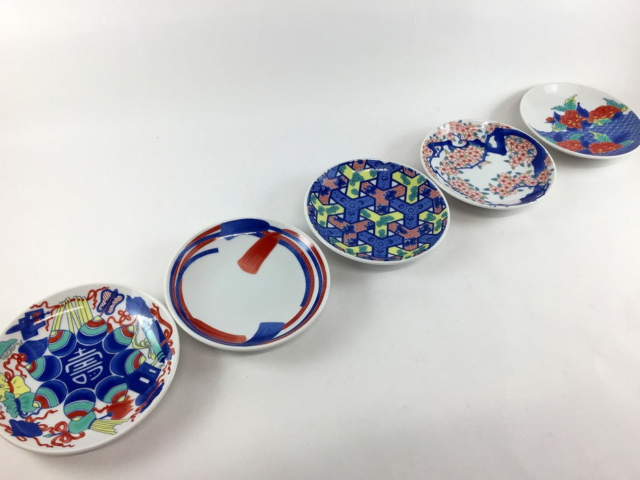 【12月中旬入荷予定】色鍋島小皿　5柄　11.5cm　肥前有田焼【1枚価格】(j.R)