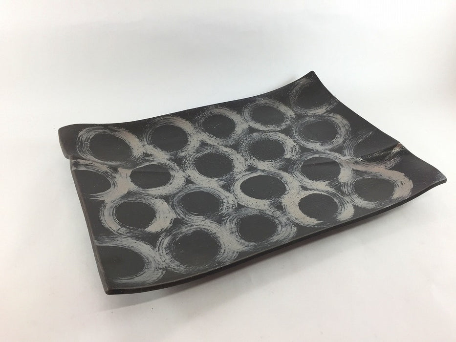 【SALE】黒ザラメかのこ　30cm　有田焼【訳あり】