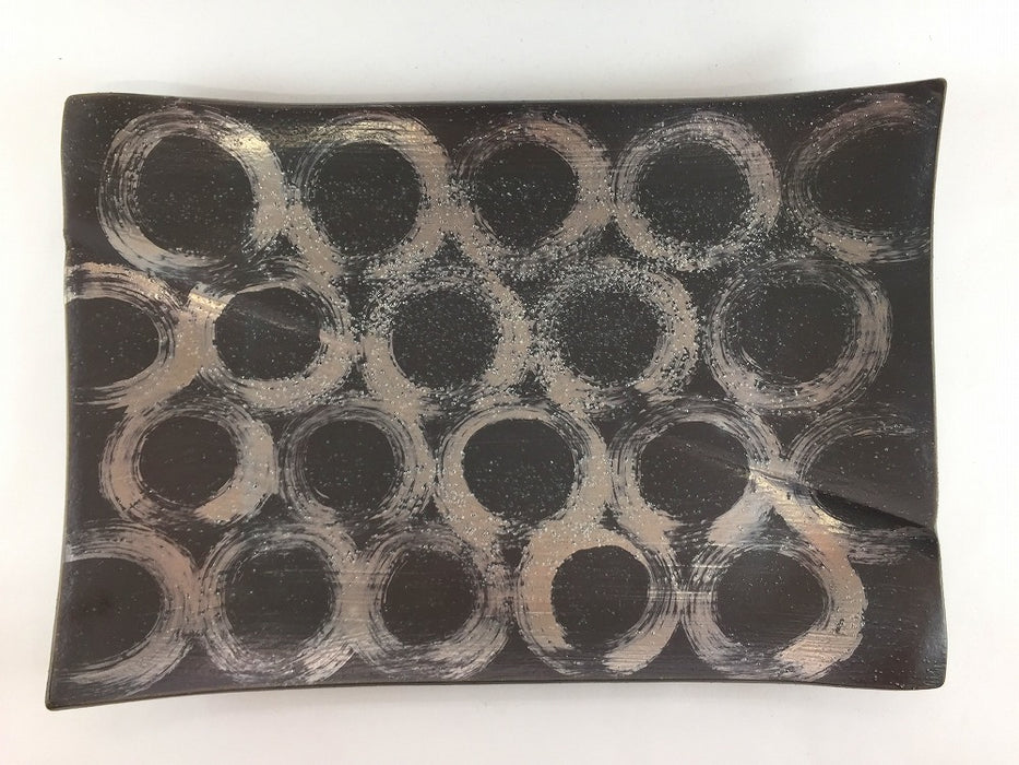 【SALE】黒ザラメかのこ　30cm　有田焼【訳あり】