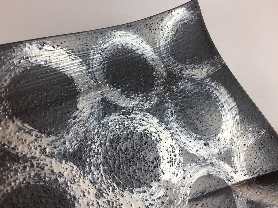 【SALE】黒ザラメかのこ　30cm　有田焼【訳あり】