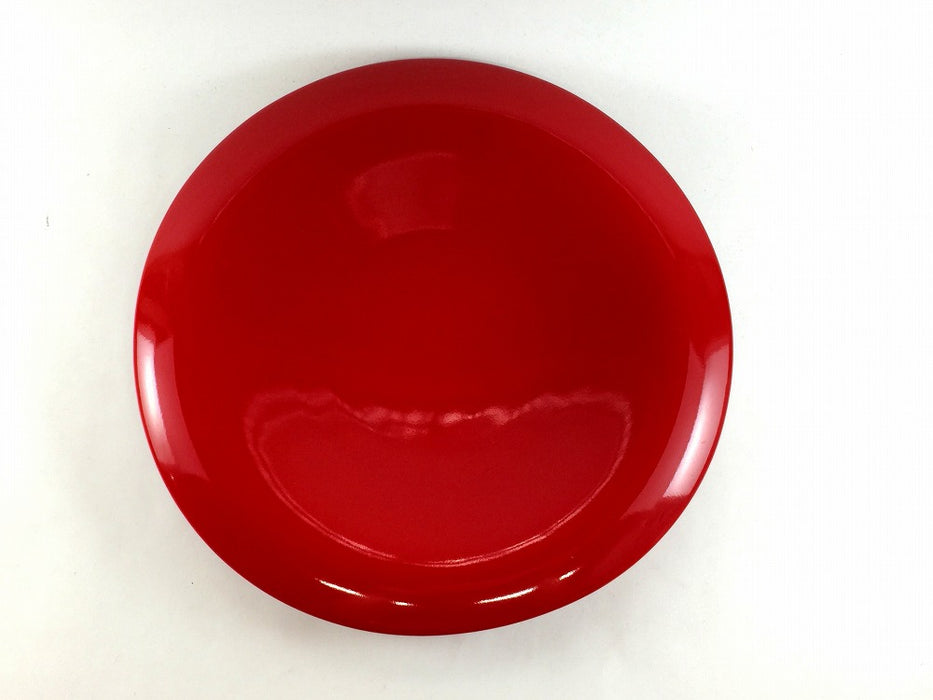 【SALE】紅赤260ウェーブ丸皿　26.5cm　有田焼【訳あり】