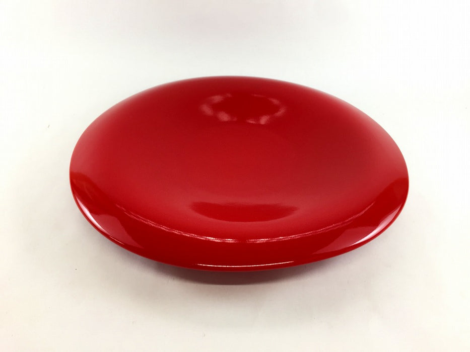 【SALE】紅赤260ウェーブ丸皿　26.5cm　有田焼【訳あり】