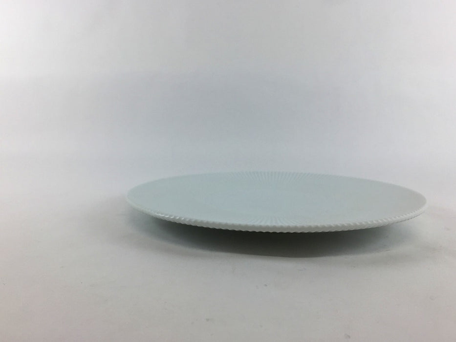 【SALE】鎬ティーソーサー　白ブラスト　17cm　有田焼【訳あり】