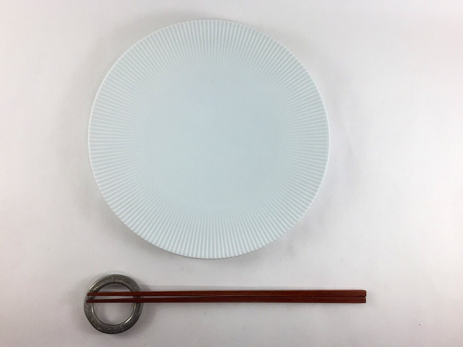 【SALE】210鎬プレート　白ブラスト　21cm　有田焼【訳あり】