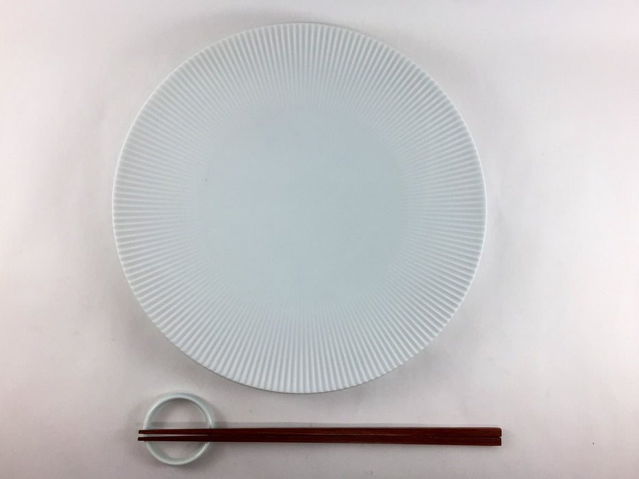 【SALE】250鎬プレート　白ブラスト　24.5cm　有田焼【訳あり】