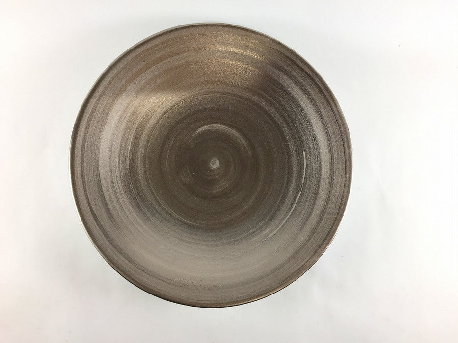 【SALE】21cm反プレート　表銀彩　有田焼【訳あり】