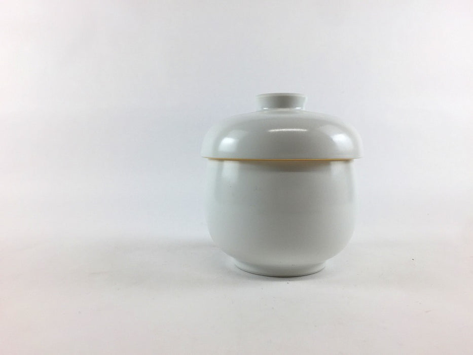 【SALE】85瓢蒸し　白マット内金　8.5cm　有田焼【訳あり】