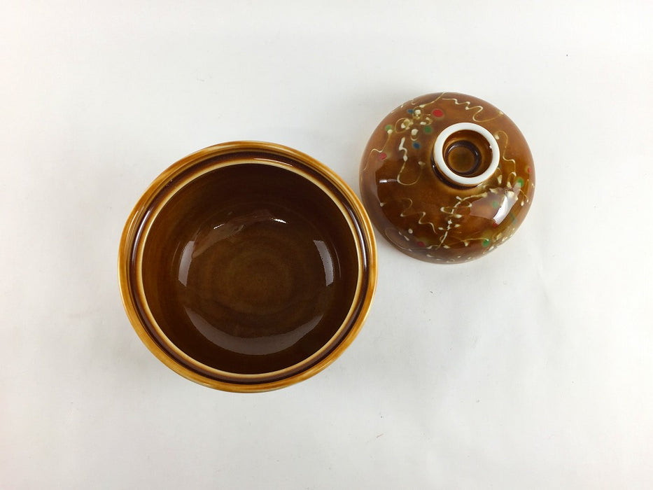 【SALE】90壷蓋物　飴ツル花　9cm　有田焼【訳あり】