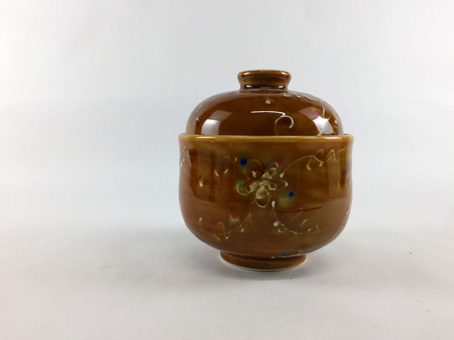 【SALE】90壷蓋物　飴ツル花　9cm　有田焼【訳あり】