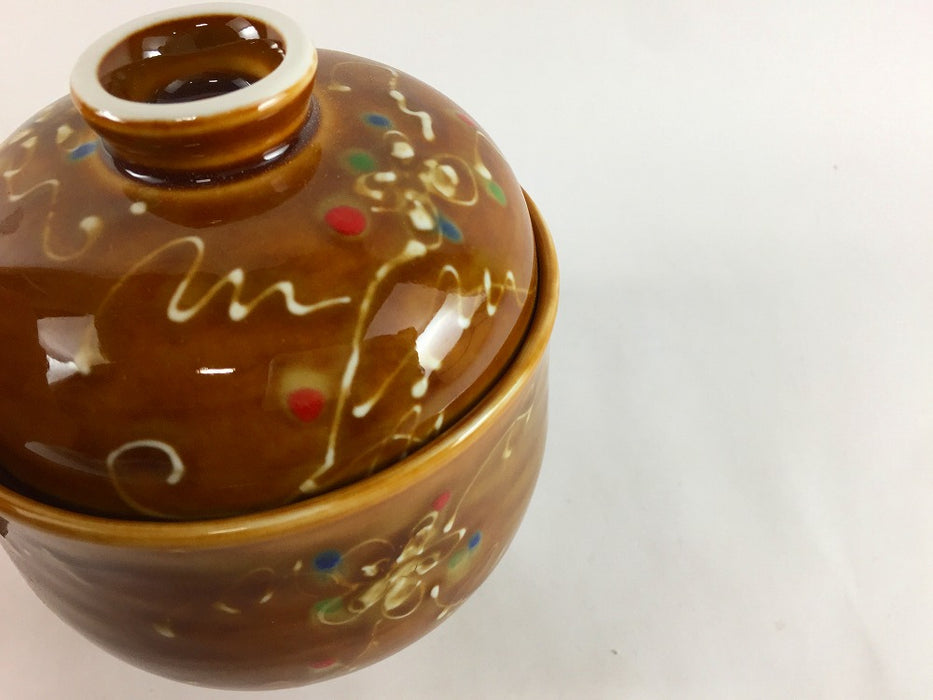 【SALE】90壷蓋物　飴ツル花　9cm　有田焼【訳あり】