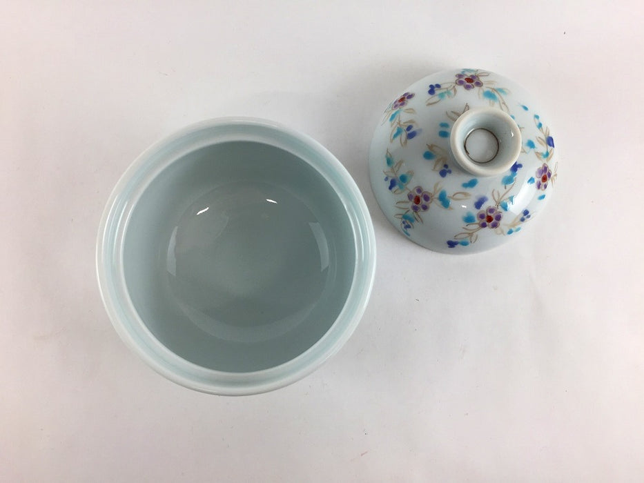 【SALE】90壷蓋物　青小花　9cm　有田焼【訳あり】