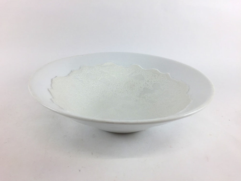 【SALE】白マット白泡雲銀　稜線彫5.5寸小丼　16cm　有田焼【訳あり】