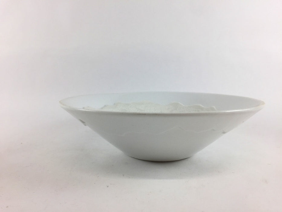 【SALE】白マット白泡雲銀　稜線彫5.5寸小丼　16cm　有田焼【訳あり】