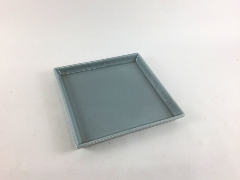 【SALE】11cm角小皿　グレー　11cm　波佐見焼【訳あり】