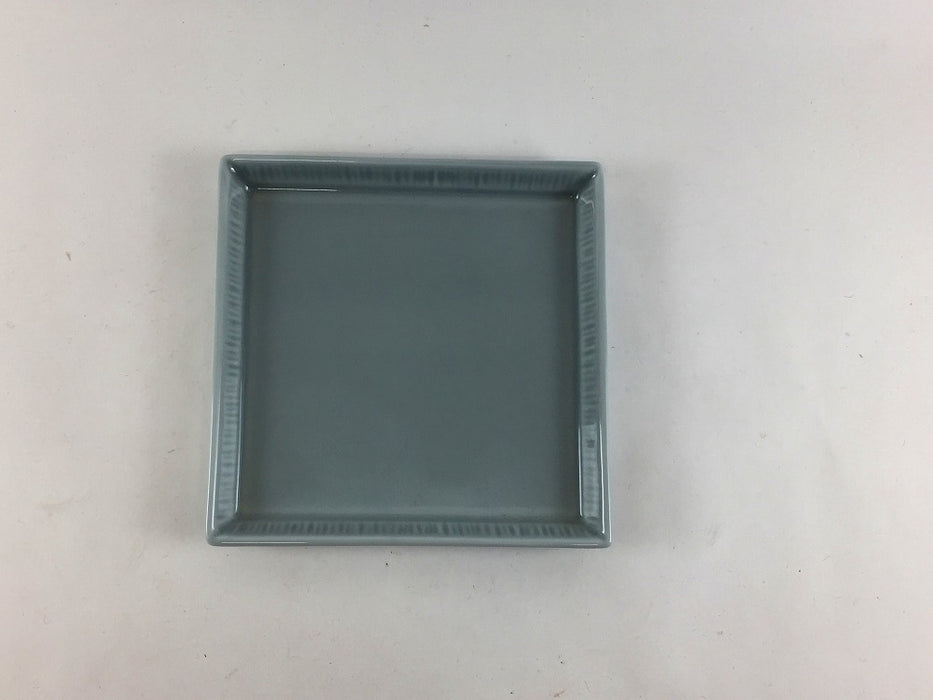 【SALE】11cm角小皿　グレー　11cm　波佐見焼【訳あり】