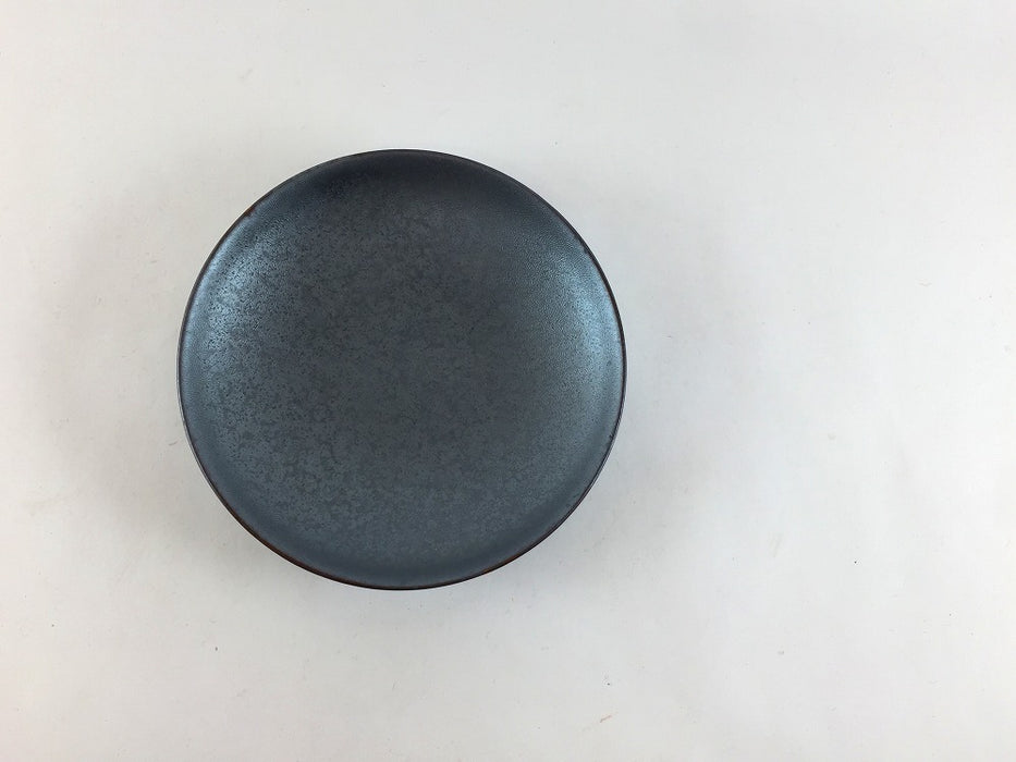 【SALE】11cmアール小皿　黒結晶　10.5cm　波佐見焼【訳あり】