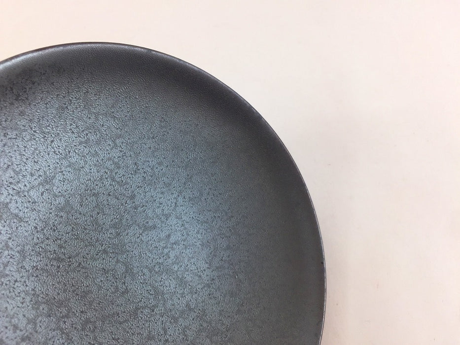 【SALE】11cmアール小皿　黒結晶　10.5cm　波佐見焼【訳あり】