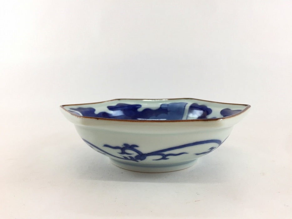 傘絵　六角小鉢　16cm　有田焼(j.R)