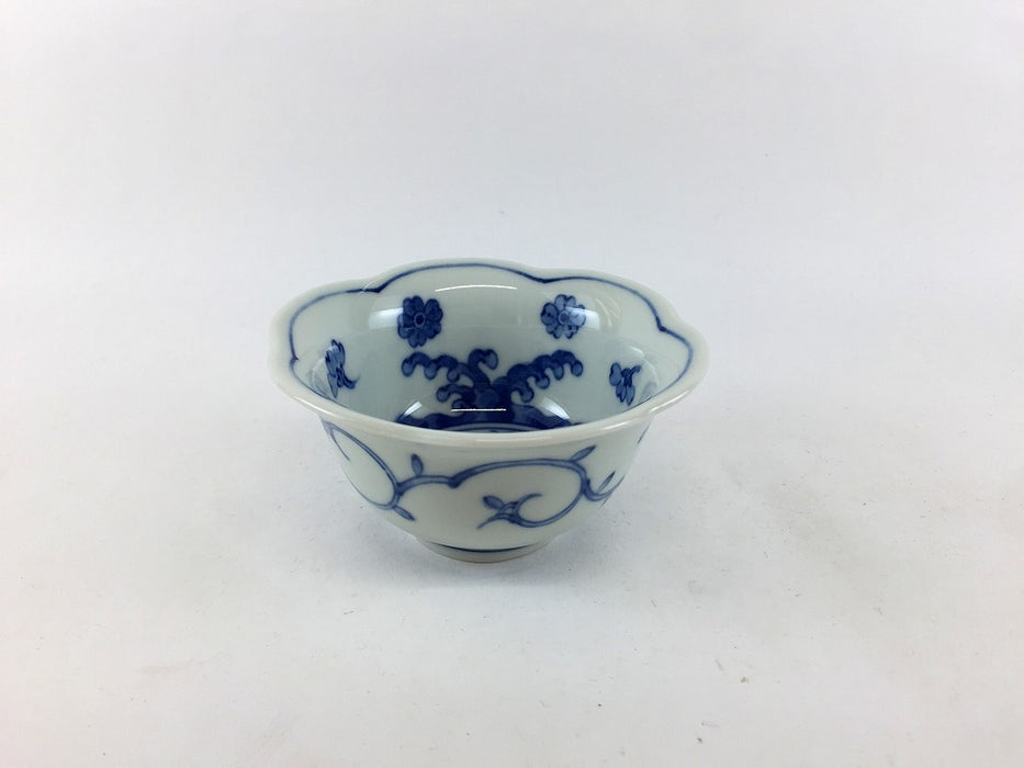 波牡丹　六方花小付　9cm　波佐見焼(j.R)