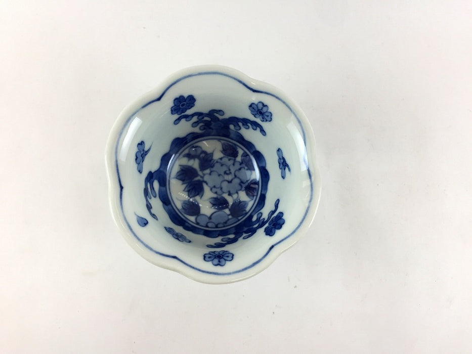 波牡丹　六方花小付　9cm　波佐見焼(j.R)