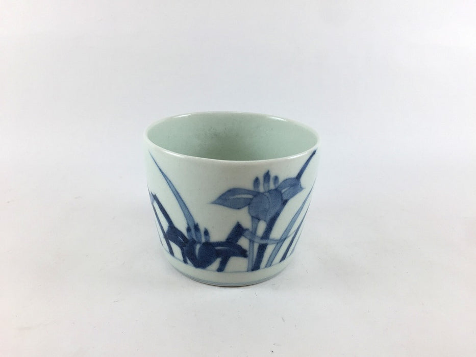 菖蒲紋　蕎麦猪口(大)　8.5cm　有田焼(j.R)