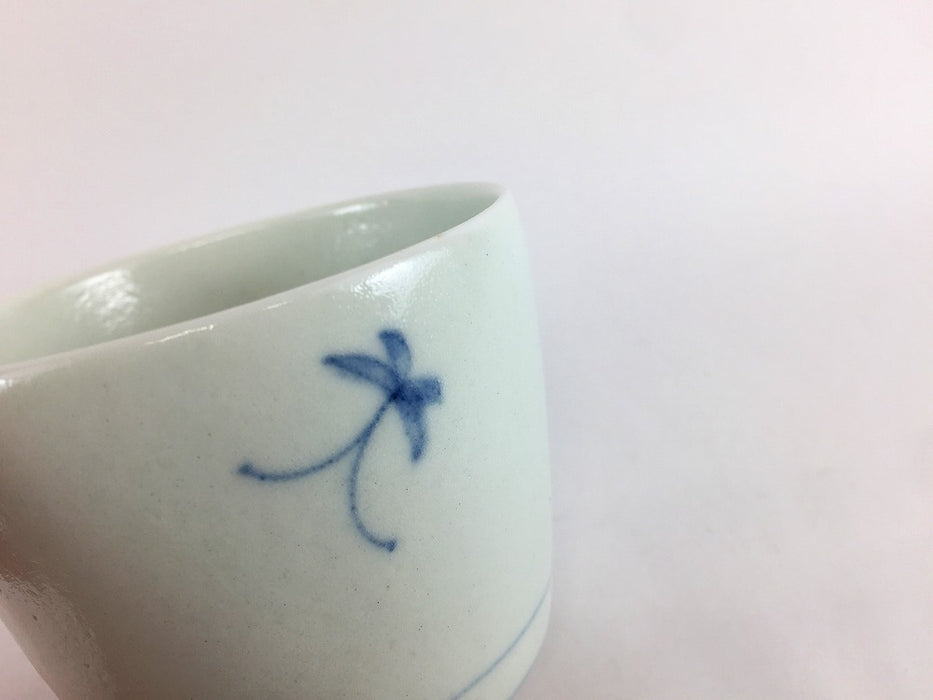 菖蒲紋　蕎麦猪口(大)　8.5cm　有田焼(j.R)