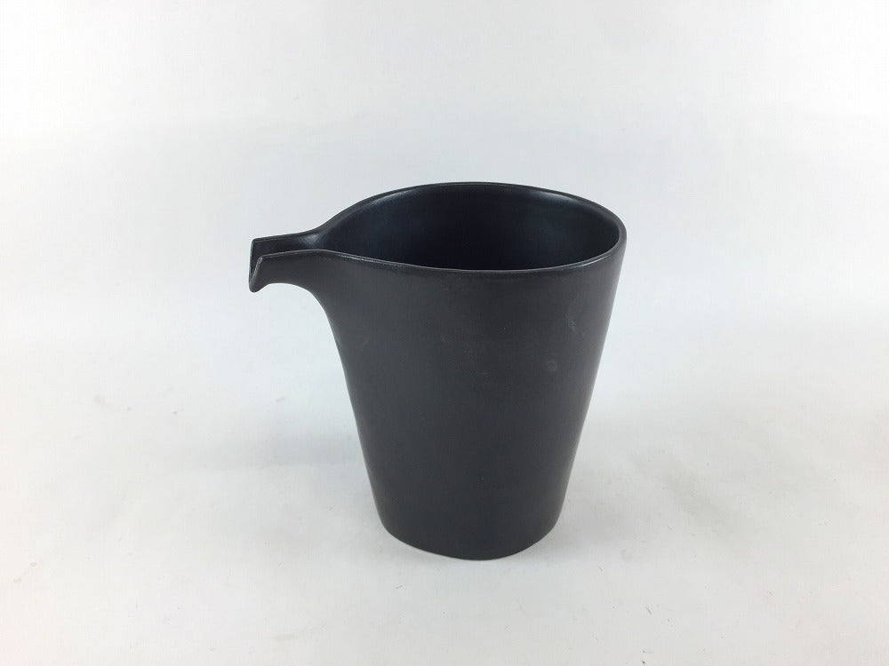 250cc片口酒器 いぶし黒 10cm 有田焼(j.R) — 佐賀有田 ギャラリーつじ信