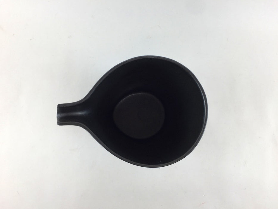 250cc片口酒器　いぶし黒　10cm　有田焼(j.R)