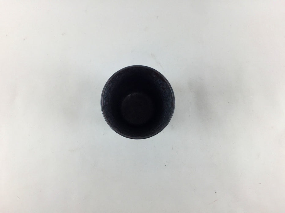 80ccグラス　黒結晶　6cm　有田焼(j.R)