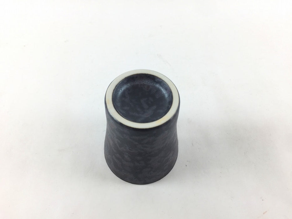 80ccグラス　黒結晶　6cm　有田焼(j.R)