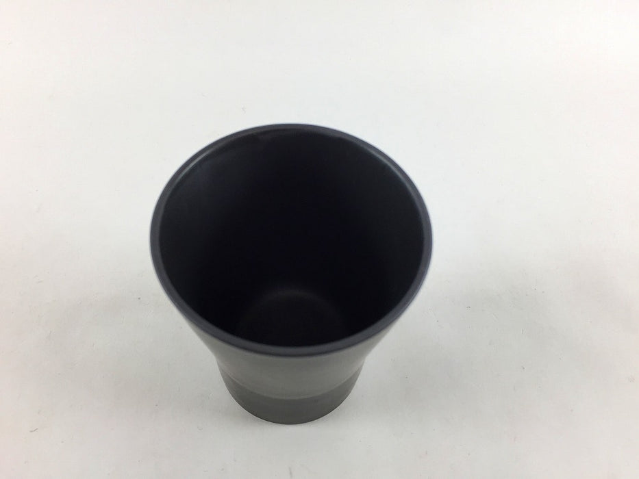 80ccグラス　いぶし黒　6cm　有田焼(j.R)
