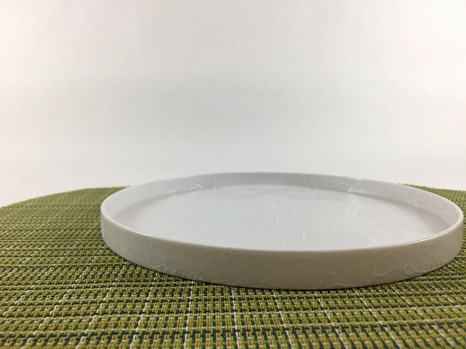 シャーレプレート(18.5cm)　志野泡　有田焼(j.R)