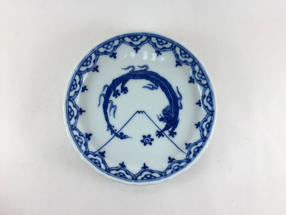 13cm立渕皿　(3柄)　吉田焼(肥前有田焼)　(j.R)