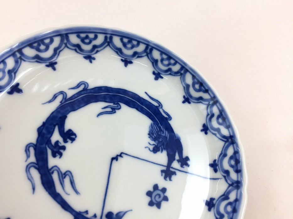 13cm立渕皿　(3柄)　吉田焼(肥前有田焼)　(j.R)