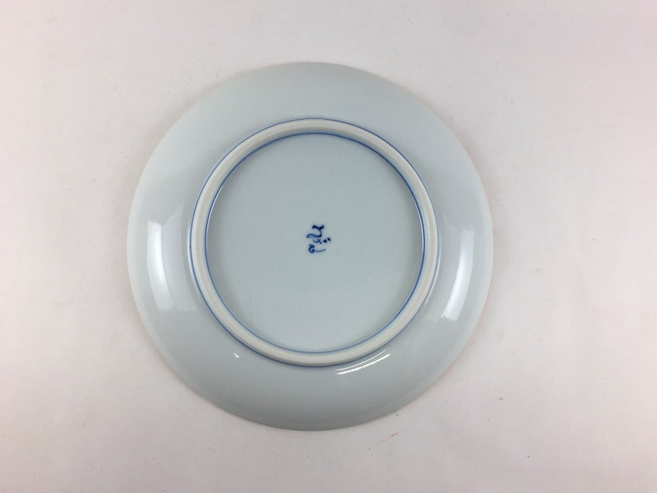 錦寿富士山紋　15cm丸皿　銘々皿　吉田焼(肥前有田焼)　(j.R)