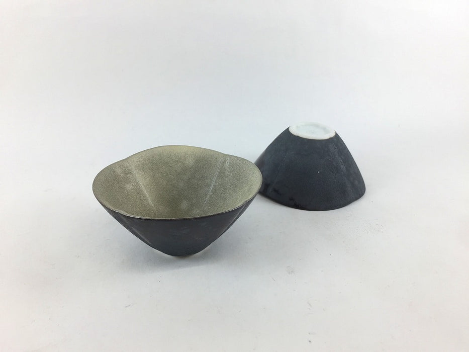 花型盃(大吟醸)　(シャンパンゴールド/シャインブルー)　有田焼(j.R)