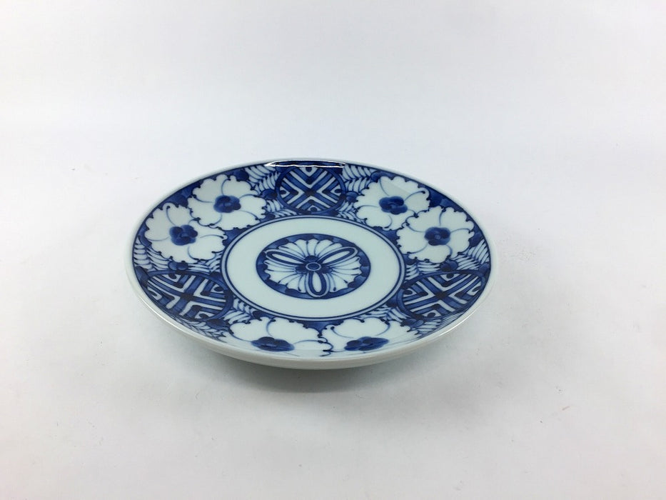 青黛花文　5寸旨味皿　15.5cm　波佐見焼(j.R)
