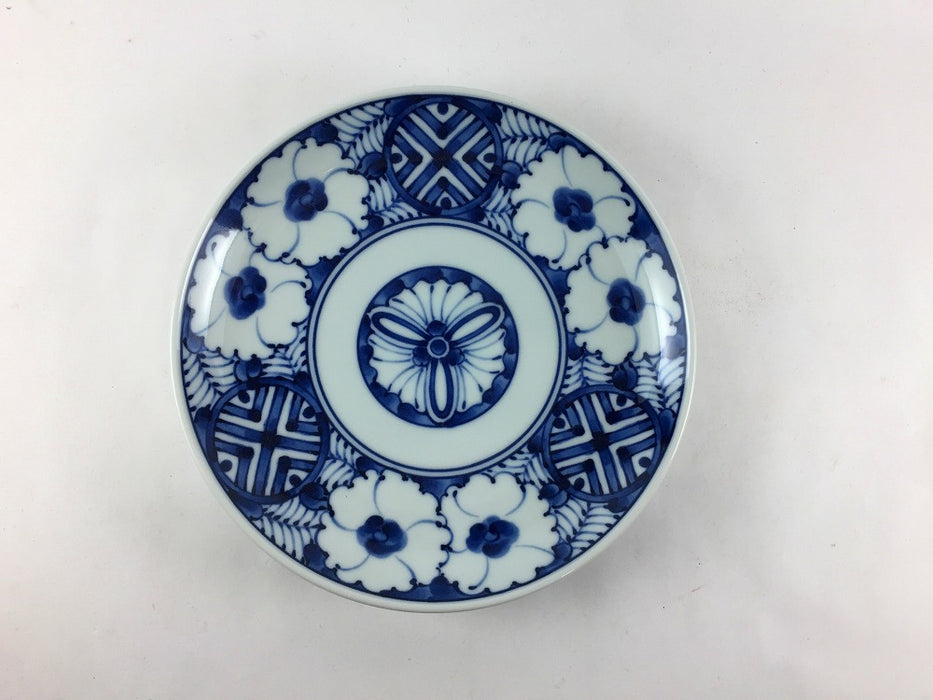 青黛花文　5寸旨味皿　15.5cm　波佐見焼(j.R)