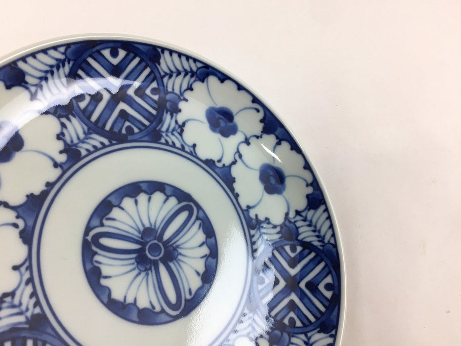 青黛花文　5寸旨味皿　15.5cm　波佐見焼(j.R)