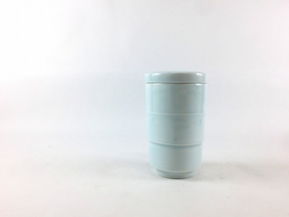 青白磁竹型小吸物　6cm　有田焼　(j.R)