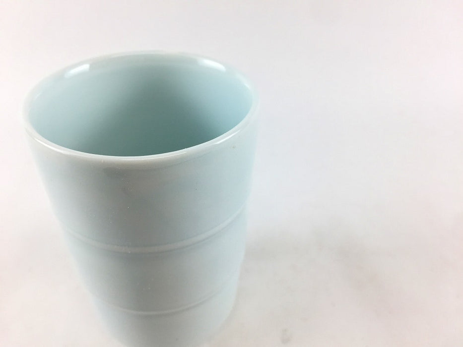 青白磁竹型小吸物　6cm　有田焼　(j.R)