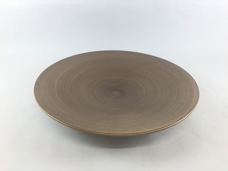 紫素雲母金渦 20cm平皿 金 有田焼(j.R) — 佐賀有田 ギャラリーつじ信