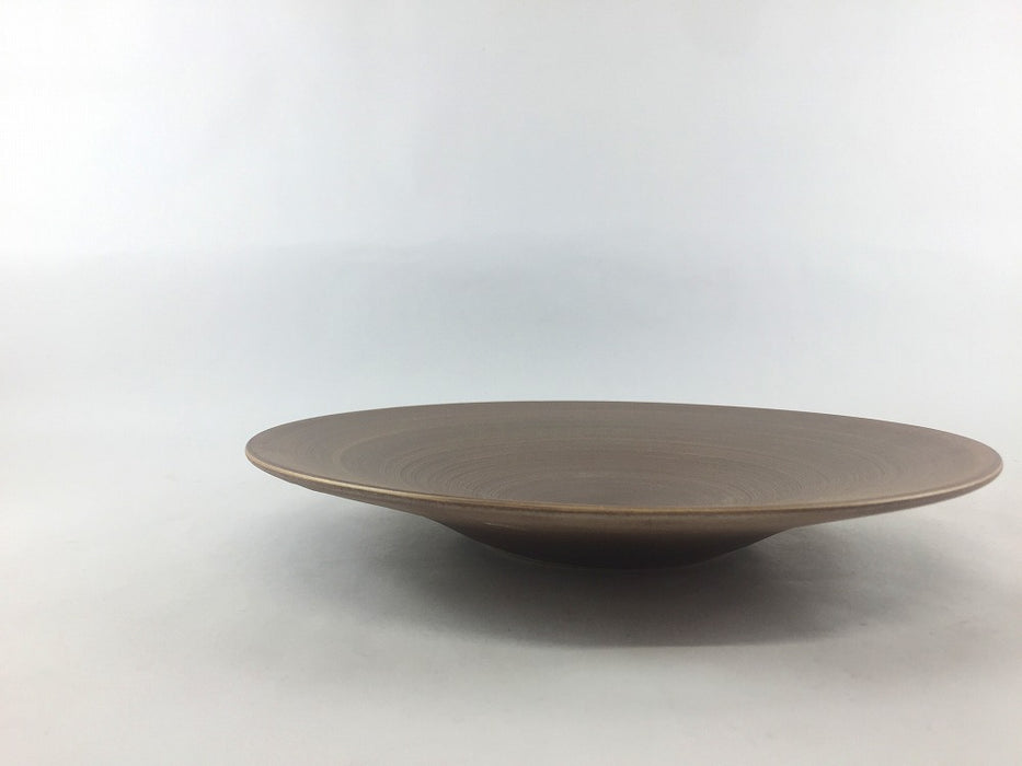 紫素雲母金渦　20cm平皿　金　有田焼(j.R)