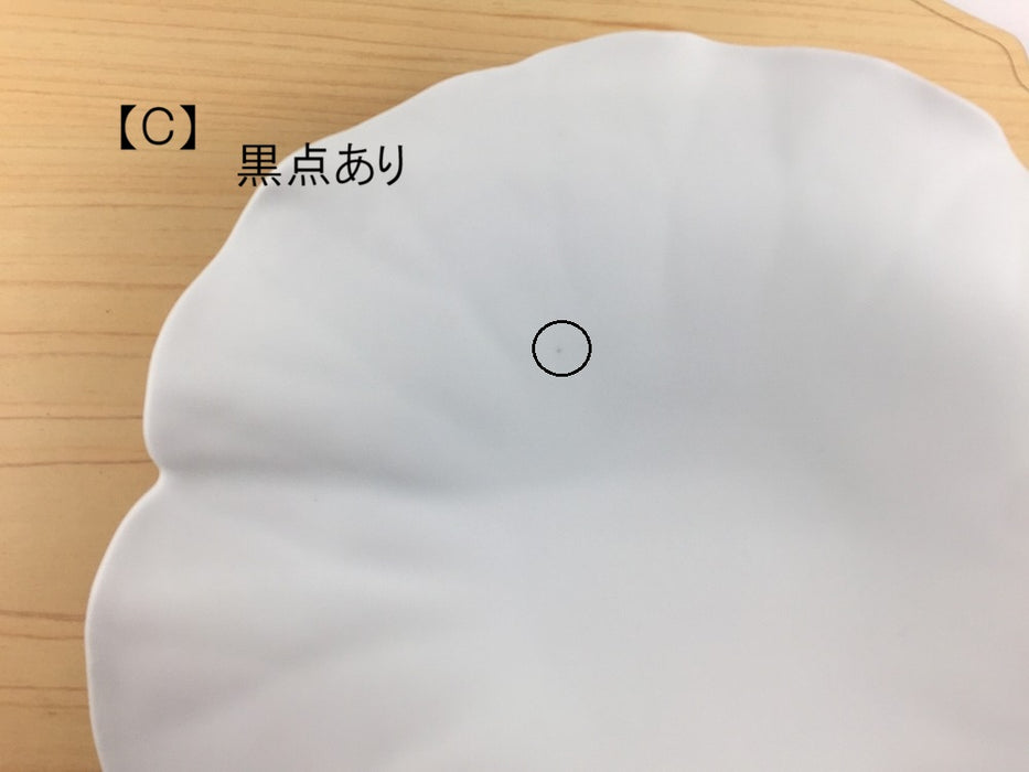 【SALE】(強化)白磁ブラスト　ロータスプレート(Ａ/Ｂ/Ｃ)　25cm　有田焼【訳あり】