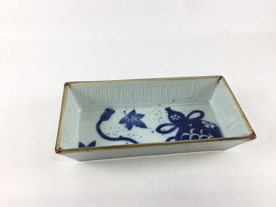 【SALE】150長小鉢　古染瓢春秋文　15cm　伊万里焼【訳あり】