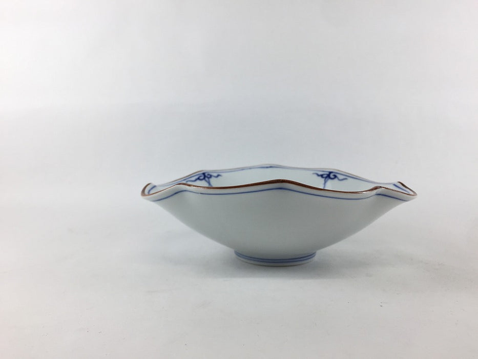 【SALE】瓔珞(青)　菊型楕円皿(A/B/C)　15cm　波佐見焼【訳あり】