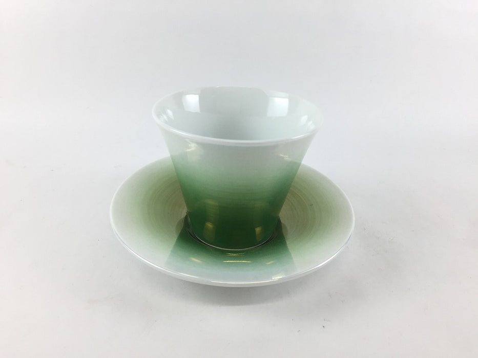 【SALE】140cc反CS　緑吹彩　7.5cm　有田焼【訳あり】