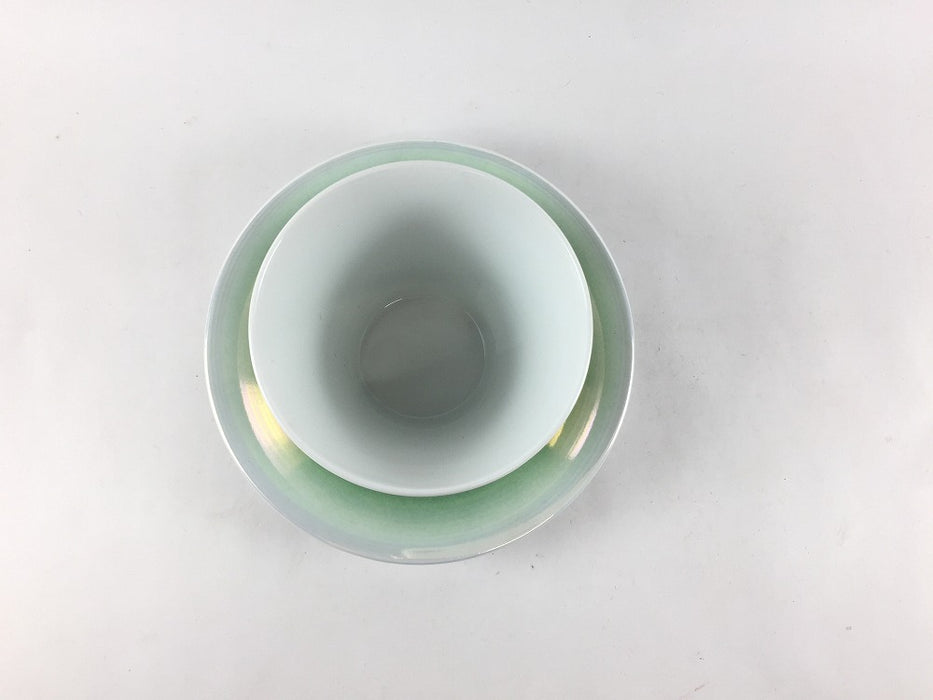 【SALE】140cc反CS　緑吹彩　7.5cm　有田焼【訳あり】