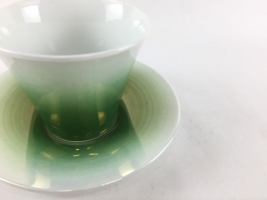 【SALE】140cc反CS　緑吹彩　7.5cm　有田焼【訳あり】